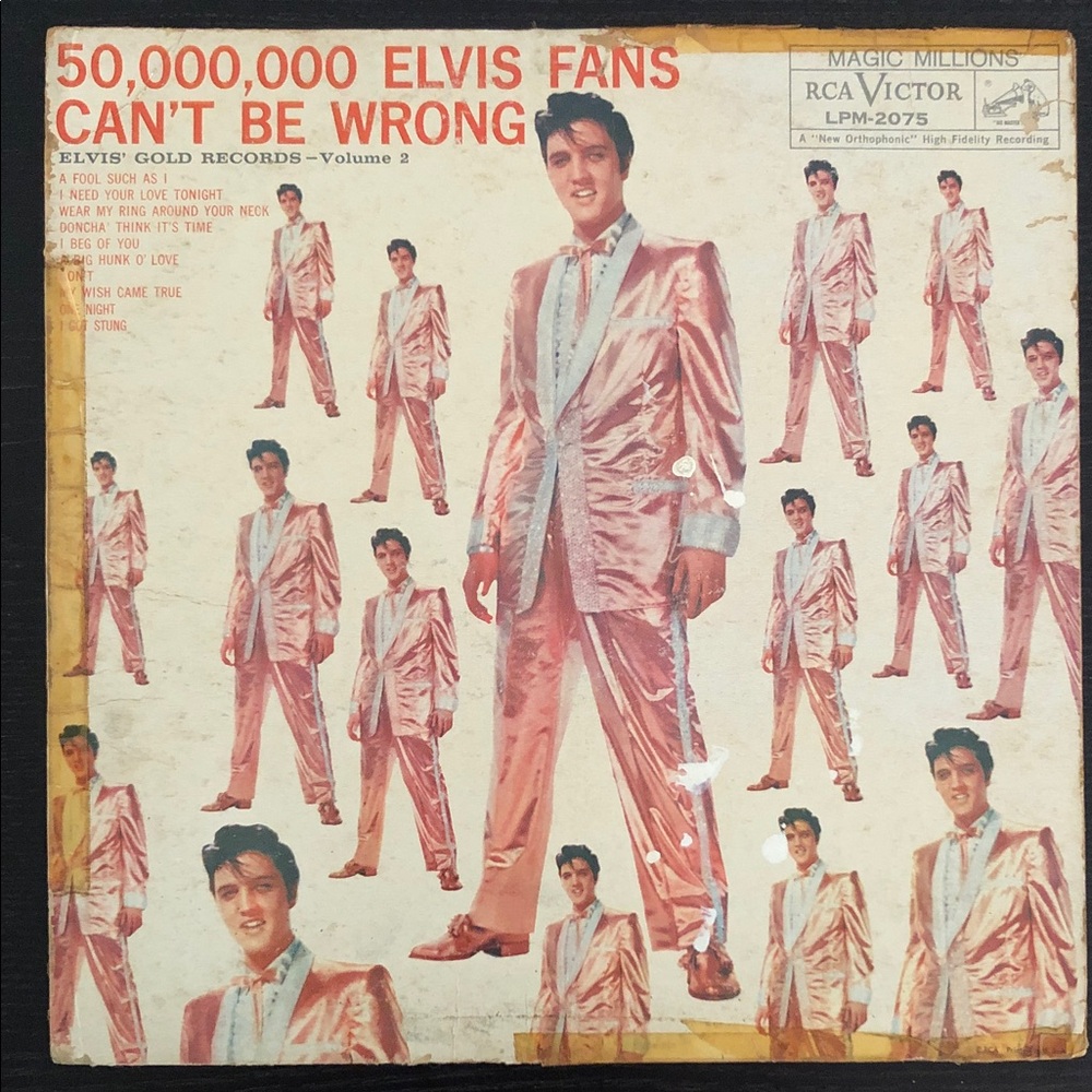 Elvis Presley 50,000,000 Elvis Fans Can’t Be Wrong Vinyl Lp Record Album